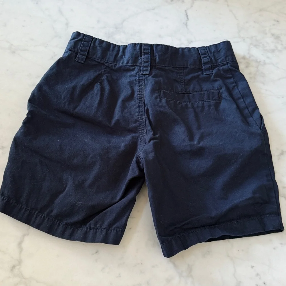 Cat & Jack Boys Navy Chino Shorts Size 6 Adjustable Waist School Uniform